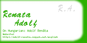 renata adolf business card
