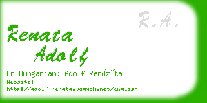 renata adolf business card